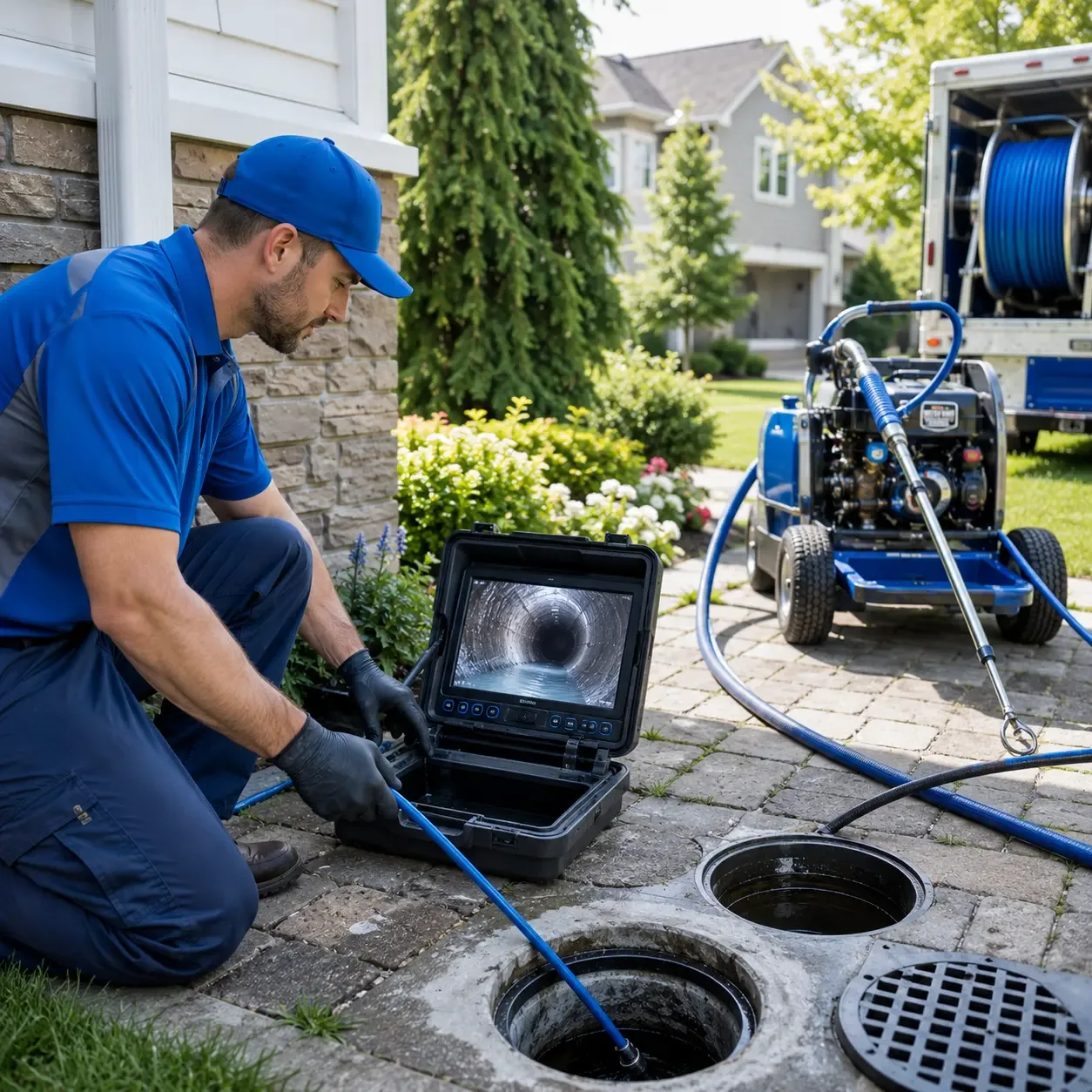 Outdoor drain cleaning professionals serving Churchville, NY