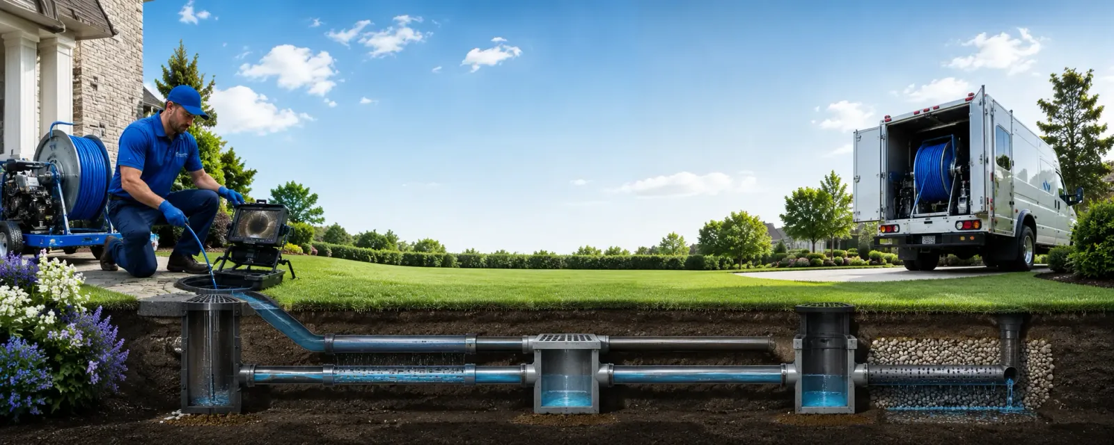 Outdoor drain cleaning information for Churchville, NY